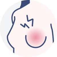 乳房の持続的な痛み